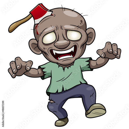 Vector: illustration of Cartoon zombie Vector illustration of Cartoon zombie Vector