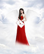 Love angel with letter