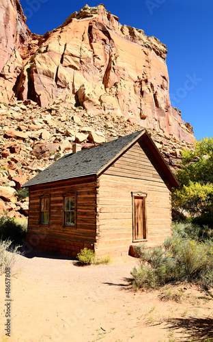 Photo: Frontier schoolhouse, Capitol Reef, Southern UT Frontier schoolhouse, Capitol Reef, Southern UT