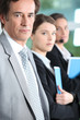 Serious executive