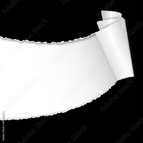Vector: aufgerissenes Papier mit Textfreiraum aufgerissenes Papier mit Textfreiraum