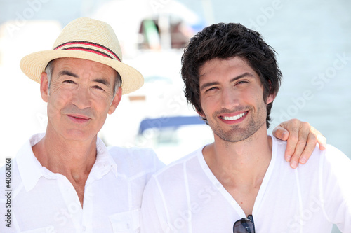 Photo: Grandfather and grandson Grandfather and grandson