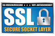 Button "SSL Security" Blau/Schwarz/Silber