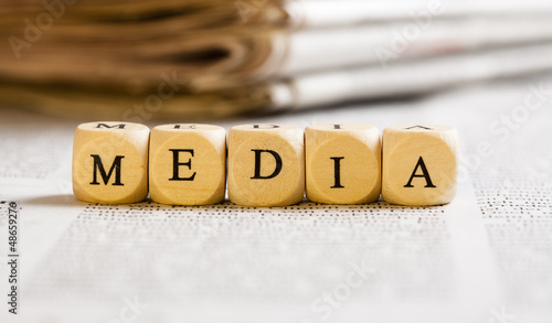 Photo: Letter Dices Concept: Media Letter Dices Concept: Media