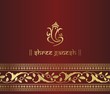 Ganesha, Hindu wedding card, royal Rajasthan, India