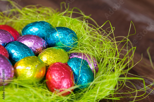 Photo: Ostereier im Nest Ostereier im Nest