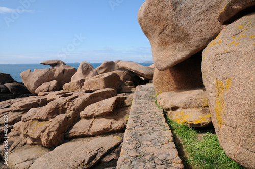 Photo: Bretagne, pink granit rocks in Ploumanach Bretagne, pink granit rocks in Ploumanach