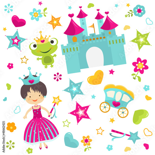 Vector: princess background princess background