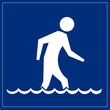 Schild blau - Kneipp Kur