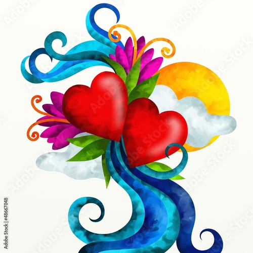 Illustration: amore astratto amore astratto