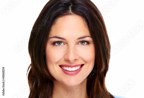 Photo: Young beautiful woman portrait. Young beautiful woman portrait.