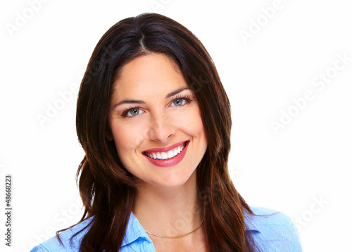 Photo: Young beautiful woman portrait. Young beautiful woman portrait.