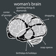 concept woman's brain
