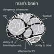 concept man's brain