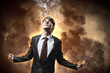 businessman in anger