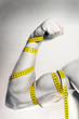 muskel arm mit massband