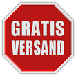 Stopschild rot GRATIS VERSAND