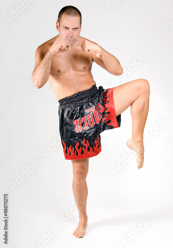 Photo: Muay Thai fighter Muay Thai fighter