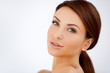 Beautiful sensual brunette woman