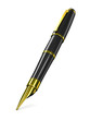 Illustration: fountain pen on white background. Isolated 3D image fountain pen on white background. Isolated 3D image