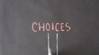 Video: Choices Chalk Drawing Choices Chalk Drawing