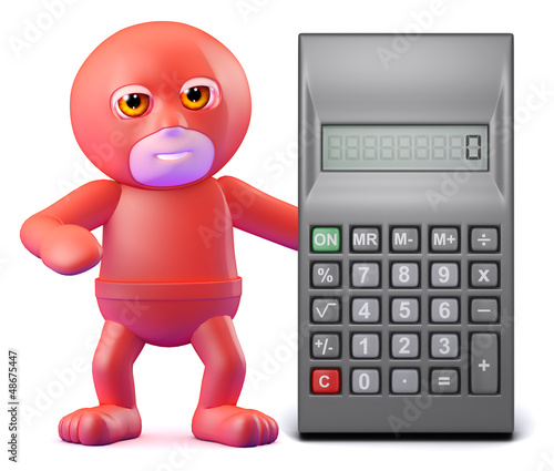 Illustration: Superhero calculator Superhero calculator