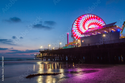 Photo: Santa Monica Pier at dusk Santa Monica Pier at dusk