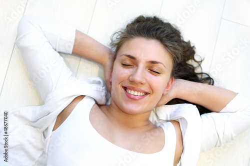 Photo: Young woman relaxing Young woman relaxing