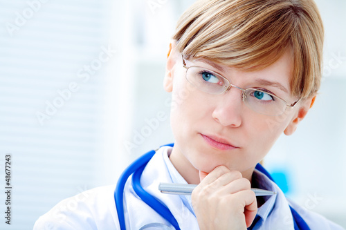 Photo: Portrait of a young female doctor Portrait of a young female doctor