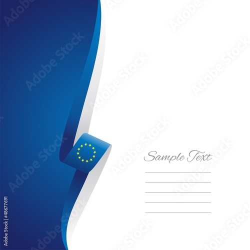 Vector: EU left side brochure cover vector EU left side brochure cover vector