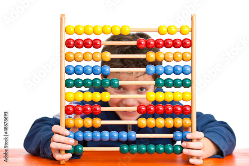 Photo: Freude am Mathe Unterricht - Schüler mit Rechenschieber Freude am Mathe Unterricht - Schüler mit Rechenschieber