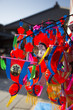 Japanese decoration with a blue sky