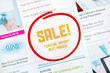 Sale advertisement concept