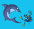 Photographing of a shark