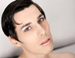 Seductive guy portrait