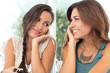 Happy Young Women Listening To Music