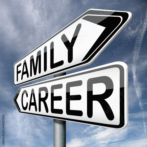 Illustration: family or career family or career