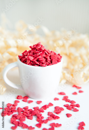 Photo: sweet hearts in a cup sweet hearts in a cup