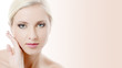 The beautiful girl with evening make-up