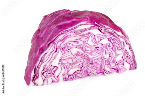 Photo: The red cabbage isolated The red cabbage isolated