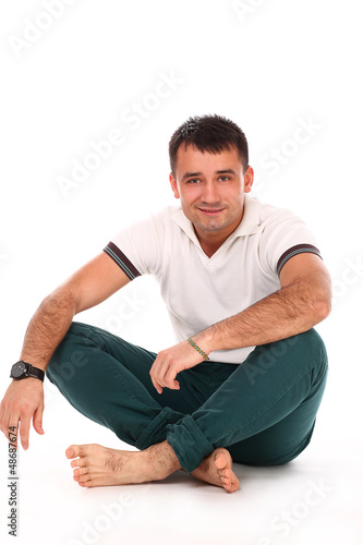 Photo: Young handsome man isolated Young handsome man isolated