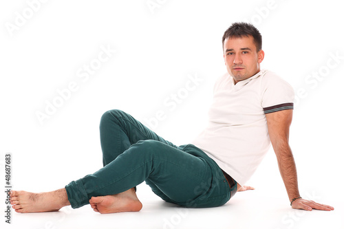 Photo: Young handsome man isolated Young handsome man isolated