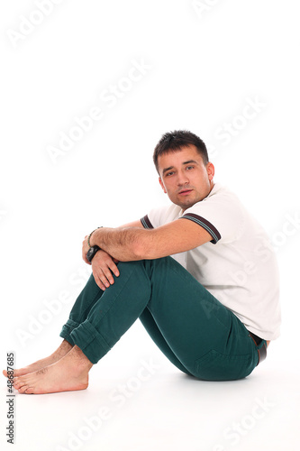 Photo: Young handsome man isolated Young handsome man isolated