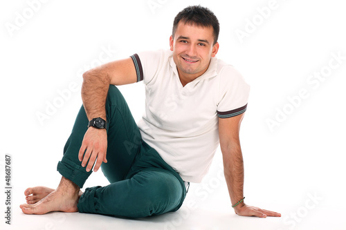 Photo: Young handsome man isolated Young handsome man isolated
