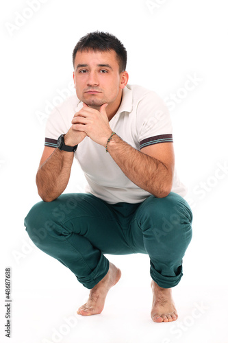Photo: Young handsome man isolated Young handsome man isolated