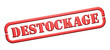 Illustration: Cachet "Destockage" Cachet "Destockage"