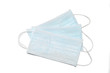 Three medical mask isolated