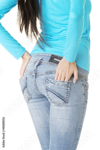 Photo: Fit female butt in jeans Fit female butt in jeans