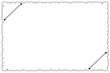 Muster Etikett - gezackt mit schlaufe