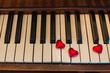 Piano Key Hearts